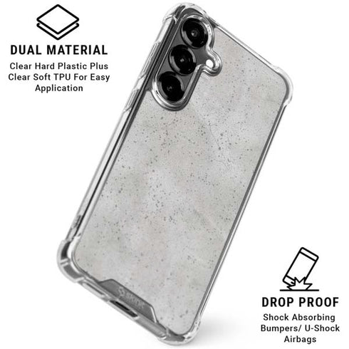 Light Grey Concrete Galaxy S26 Clear Case