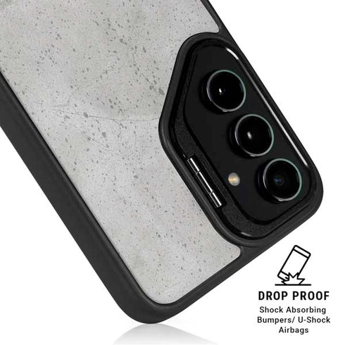 Light Grey Concrete Galaxy S26 Kickstand Case