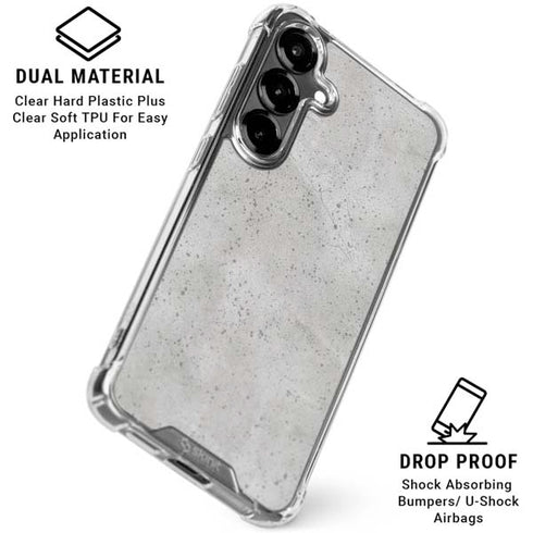 Light Grey Concrete Galaxy S26 Plus Clear Case