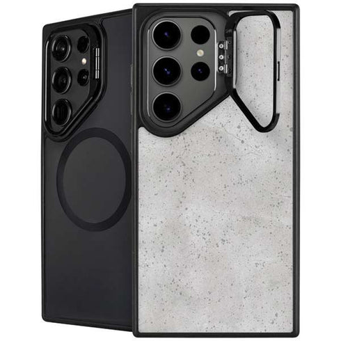 Light Grey Concrete Galaxy S26 Ultra Kickstand Case