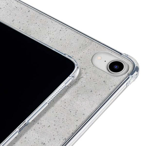 Light Grey Concrete iPad 11th Gen (2025) Clear Case