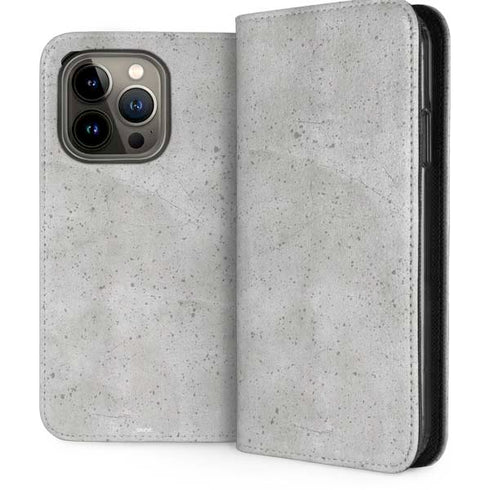 Light Grey Concrete iPhone 13 Pro Folio Case