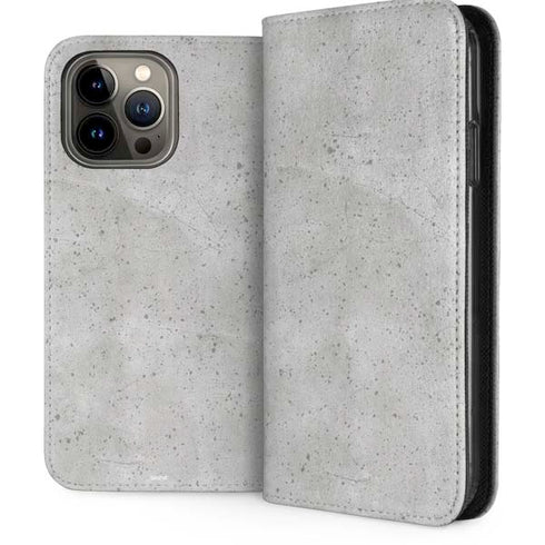 Light Grey Concrete iPhone 13 Pro Max Folio Case