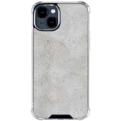 Light Grey Concrete iPhone 15 Clear Case