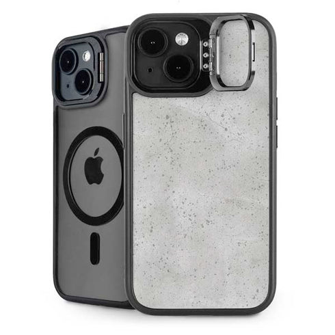 Light Grey Concrete iPhone 15 Kickstand Case
