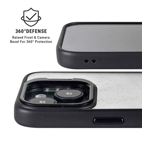 Light Grey Concrete iPhone 15 Kickstand Case