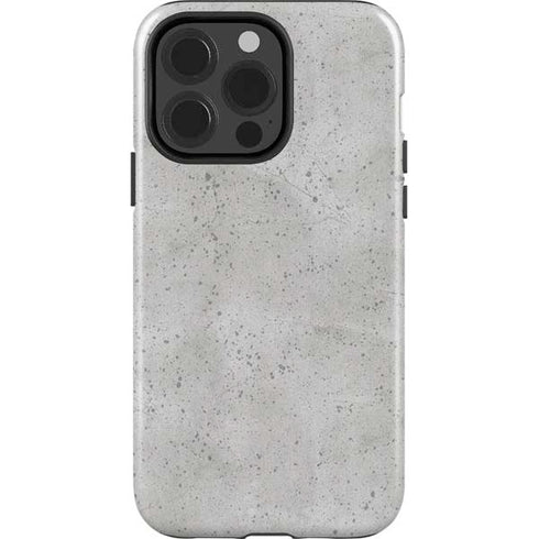 Light Grey Concrete iPhone 15 Pro Impact Case