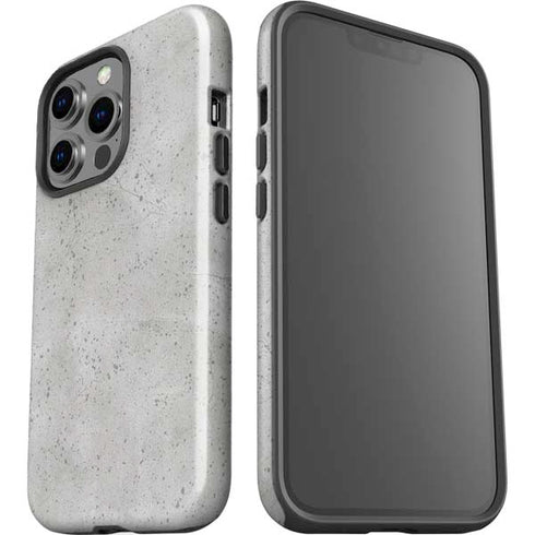 Light Grey Concrete iPhone 15 Pro Impact Case