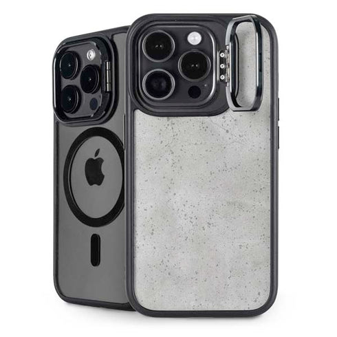 Light Grey Concrete iPhone 15 Pro Kickstand Case