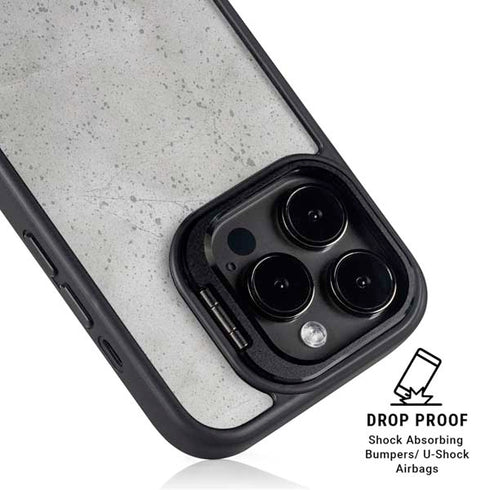 Light Grey Concrete iPhone 15 Pro Max Kickstand Case