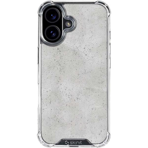 Light Grey Concrete iPhone 16 Clear Case
