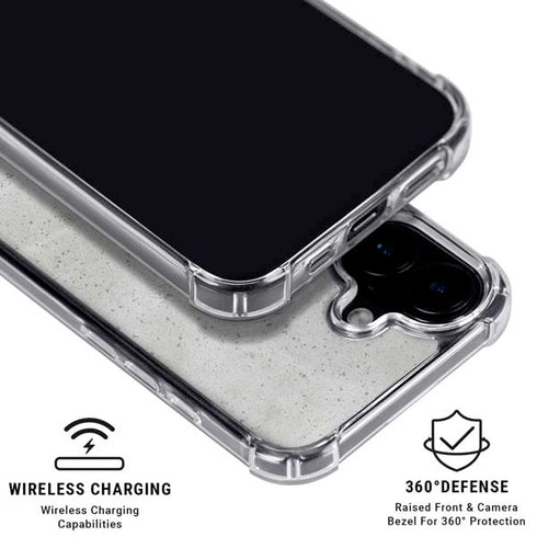 Light Grey Concrete iPhone 16 Clear Case