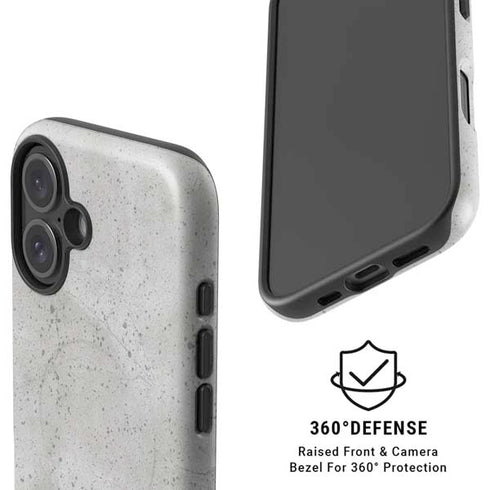 Light Grey Concrete iPhone 16 Magsafe Impact Case