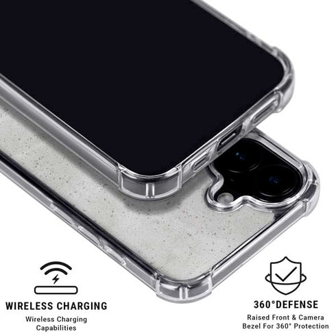 Light Grey Concrete iPhone 16 Plus Clear Case