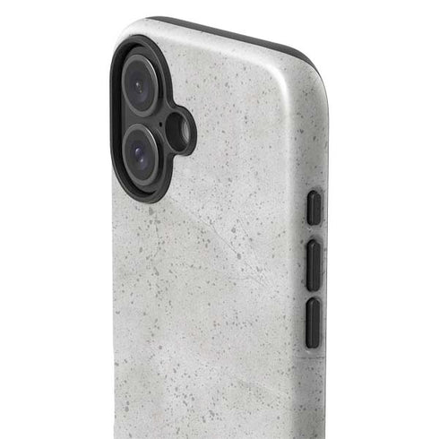 Light Grey Concrete iPhone 16 Plus Impact Case