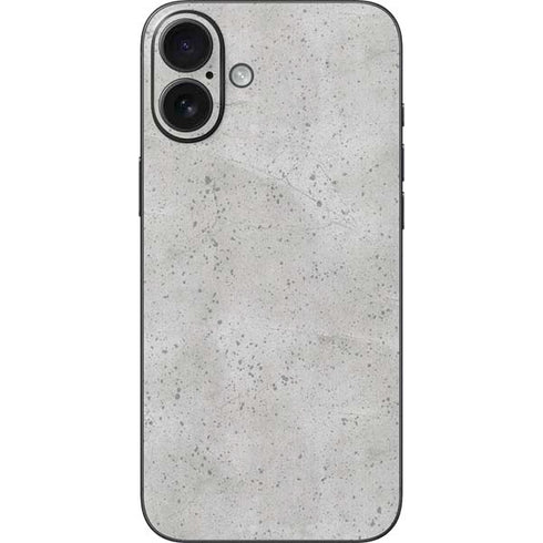 Light Grey Concrete iPhone 16 Plus Skin