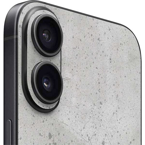Light Grey Concrete iPhone 16 Plus Skin