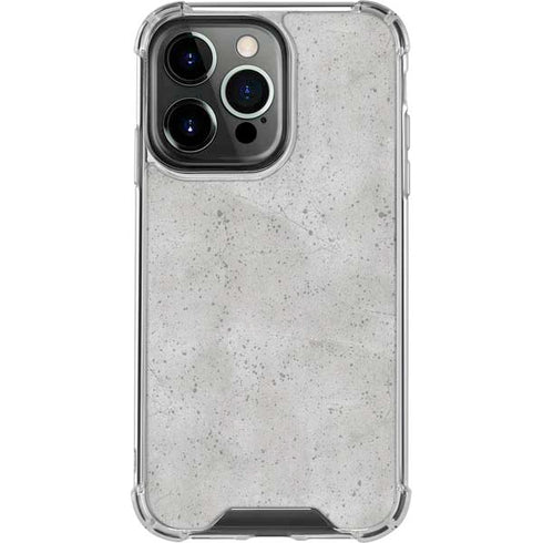 Light Grey Concrete iPhone 16 Pro Clear Case