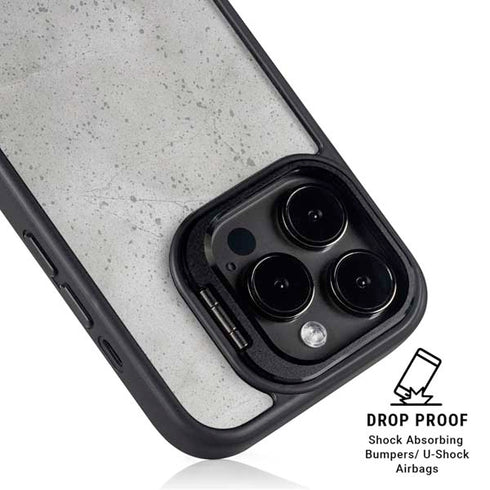 Light Grey Concrete iPhone 16 Pro Kickstand Case