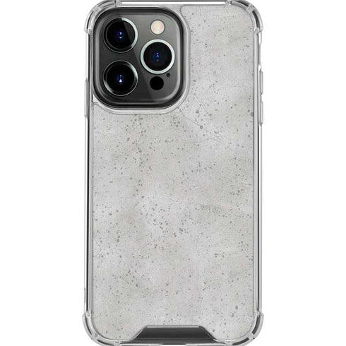Light Grey Concrete iPhone 16 Pro Max Clear Case