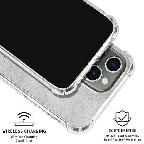 Light Grey Concrete iPhone 16 Pro Max Clear Case