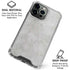 Light Grey Concrete iPhone 16 Pro Max Clear Case