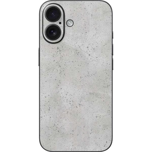Light Grey Concrete iPhone 16 Skin
