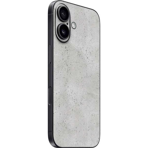 Light Grey Concrete iPhone 16 Skin