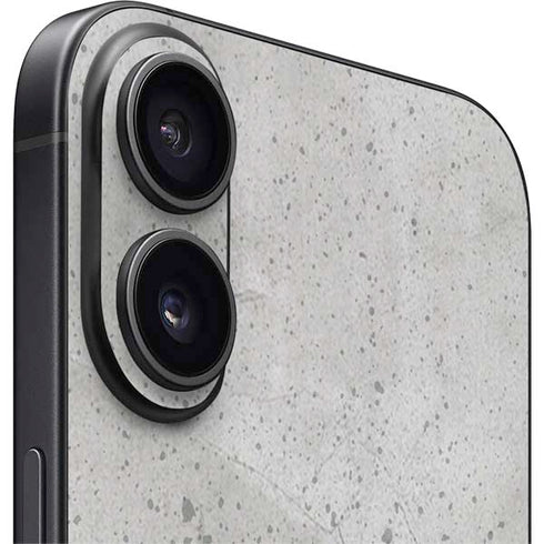 Light Grey Concrete iPhone 16 Skin