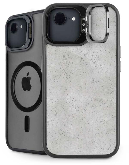 Light Grey Concrete iPhone 16e Kickstand Case
