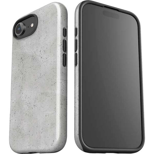 Light Grey Concrete iPhone 16e Impact Case