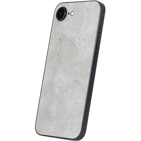 Light Grey Concrete iPhone 16e Skin