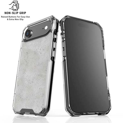Light Grey Concrete iPhone 17 Air Clear Case
