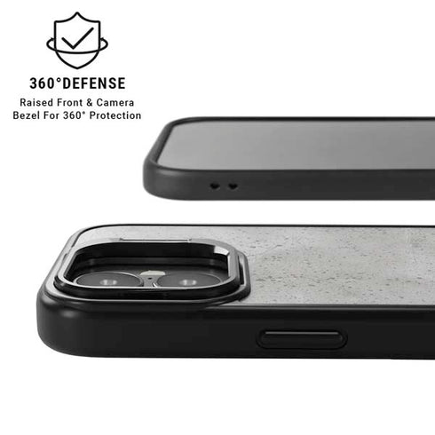 Light Grey Concrete iPhone 17 Kickstand Case