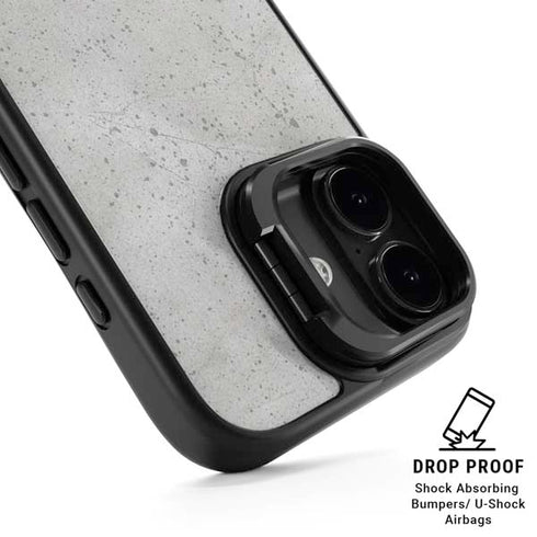 Light Grey Concrete iPhone 17 Kickstand Case