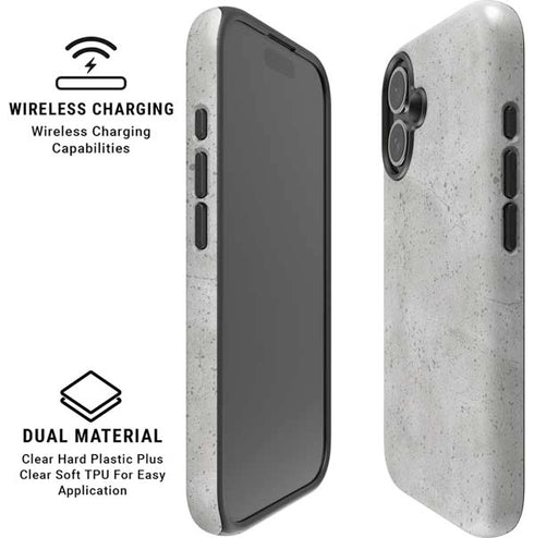 Light Grey Concrete iPhone 17 Magsafe Impact Case
