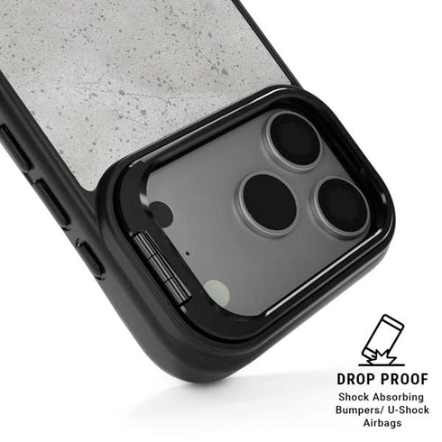 Light Grey Concrete iPhone 17 Pro Kickstand Case