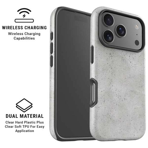 Light Grey Concrete iPhone 17 Pro Magsafe Impact Case