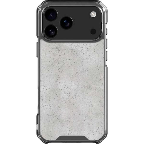 Light Grey Concrete iPhone 17 Pro Max Clear Case