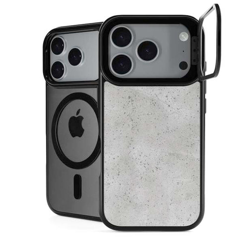 Light Grey Concrete iPhone 17 Pro Max Kickstand Case