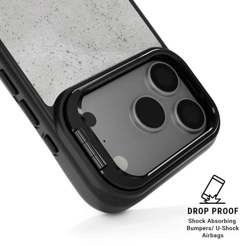 Light Grey Concrete iPhone 17 Pro Max Kickstand Case