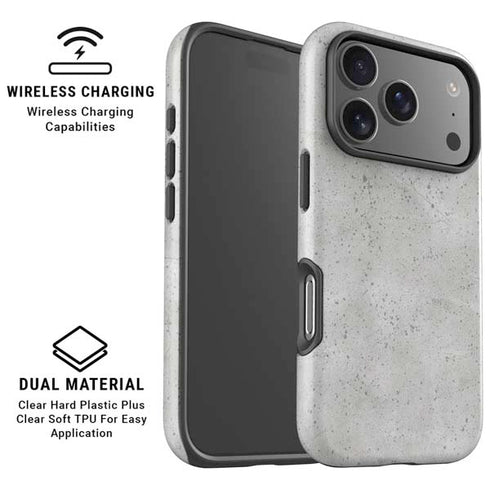 Light Grey Concrete iPhone 17 Pro Max Magsafe Impact Case
