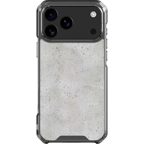 Light Grey Concrete iPhone 18 Pro Max Clear Case