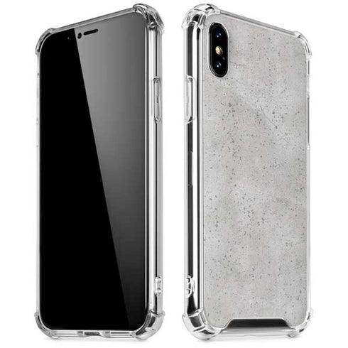 Light Grey Concrete iPhone X/XS Clear Case
