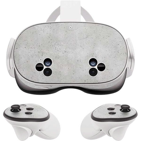 Light Grey Concrete Meta Quest 3S Skin
