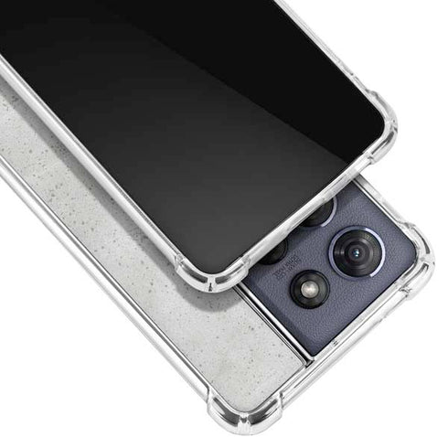 Light Grey Concrete Moto G 5G (2025) Clear Case