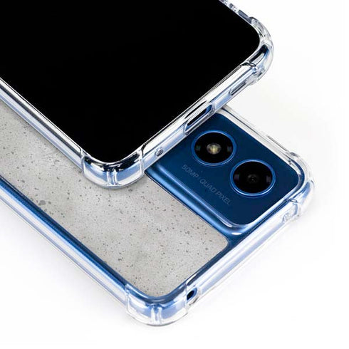 Light Grey Concrete Moto G 5G (2024) Clear Case