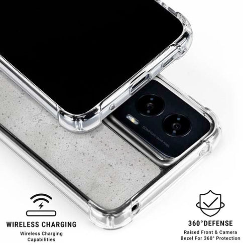 Light Grey Concrete Moto G Power 5G (2024) Clear Case