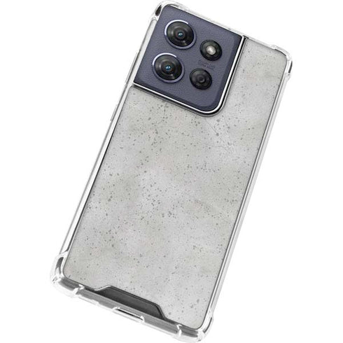 Light Grey Concrete Moto G Stylus 5G (2025) Clear Case