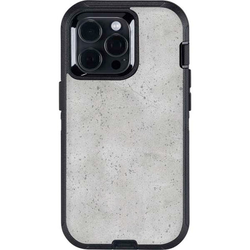 Light Grey Concrete Otterbox Defender iPhone Skin